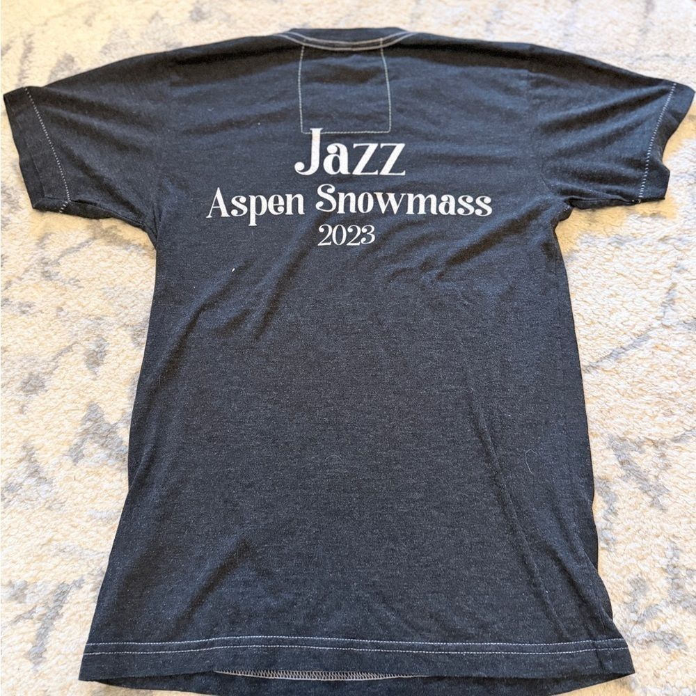 Aviator Nation Navy Tee with Sunset Mountain Graphic - Picture 2 of 5